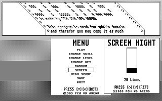 STetris atari screenshot